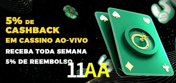 Promoções do cassino ao Vivo 11AA